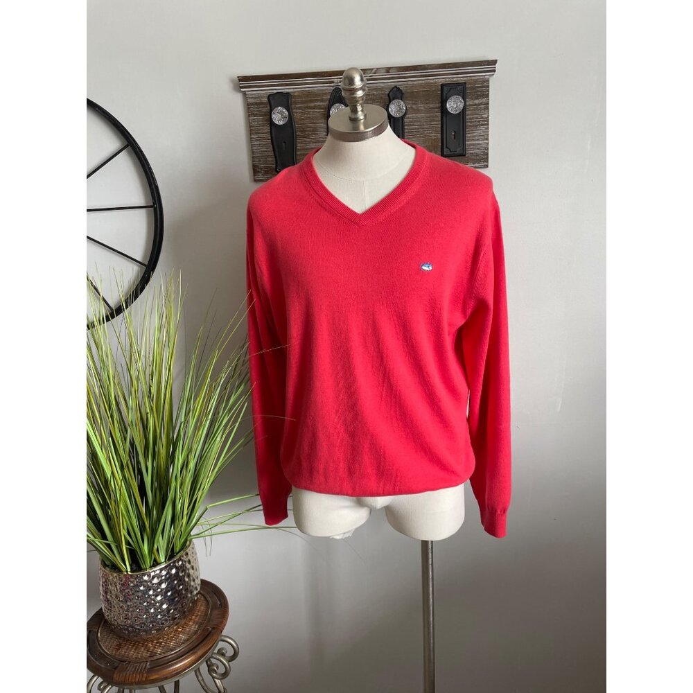 SOUTHERN TIDE Men's V Neck Pullover Sweater Size L